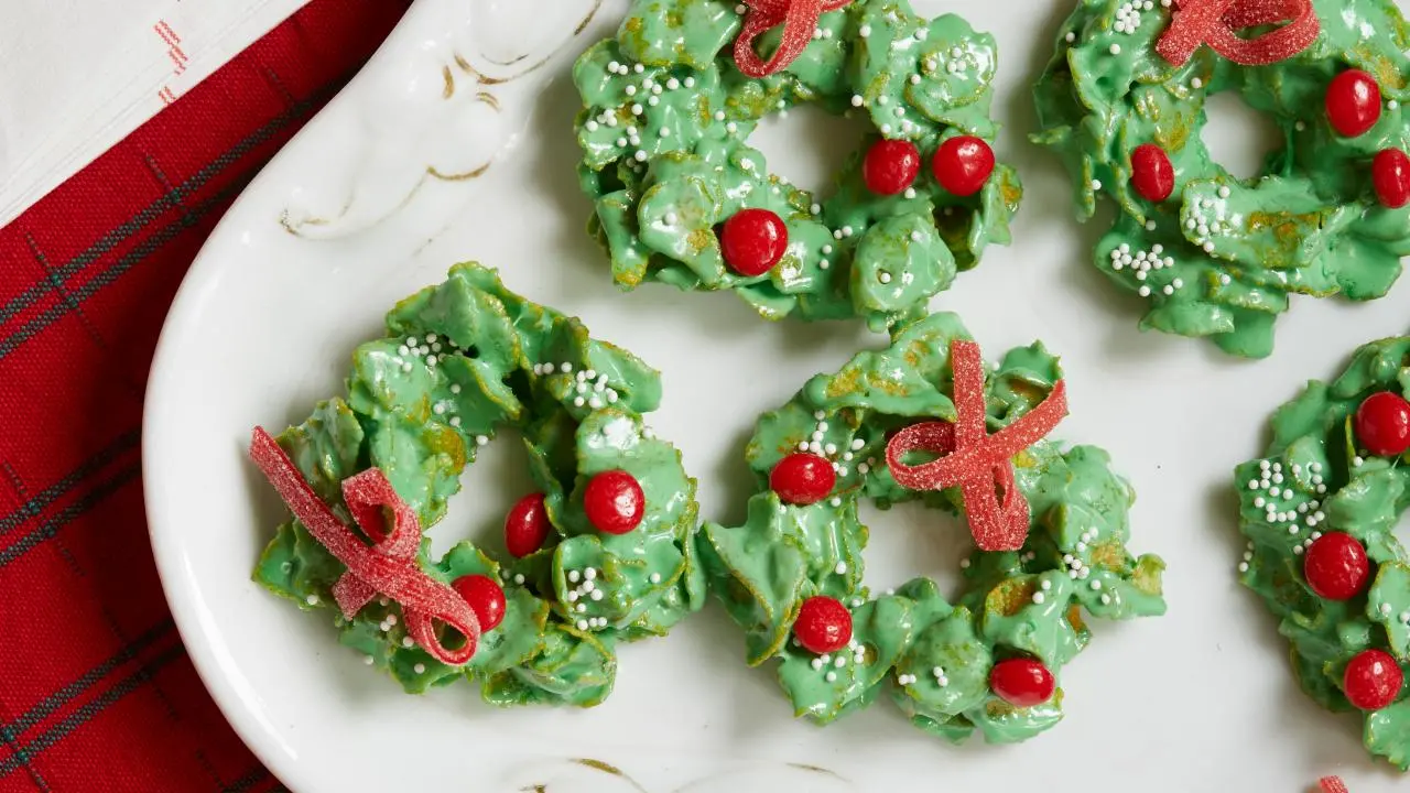 Cornflake Christmas Wreath